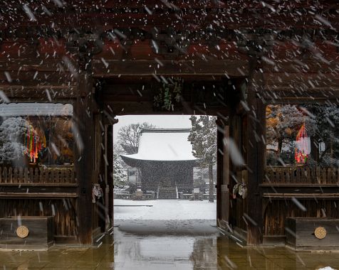 Snow-covered Temple